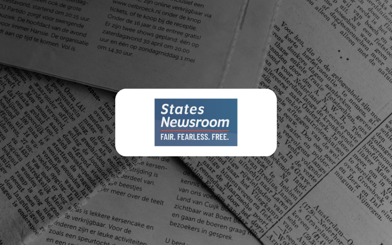 Logo: States Newsroom with tagline Fair. Fearless. Free.